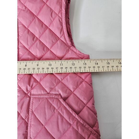 Crewcuts Girls Vest Xs Pink Quilted Full Zip Pockets Sleeveless Jacket - Picture 3 of 5